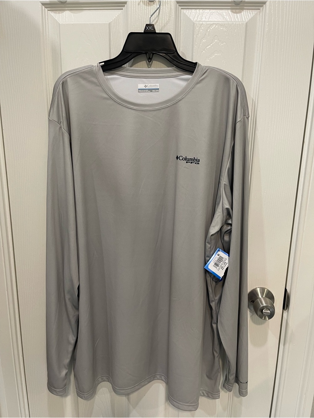 Columbia Long-Sleeve Performance Shirt - Light Gray xxl